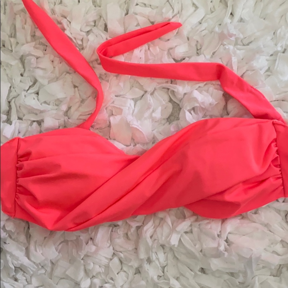 H&M Neon Strapless Bikini Top size 4